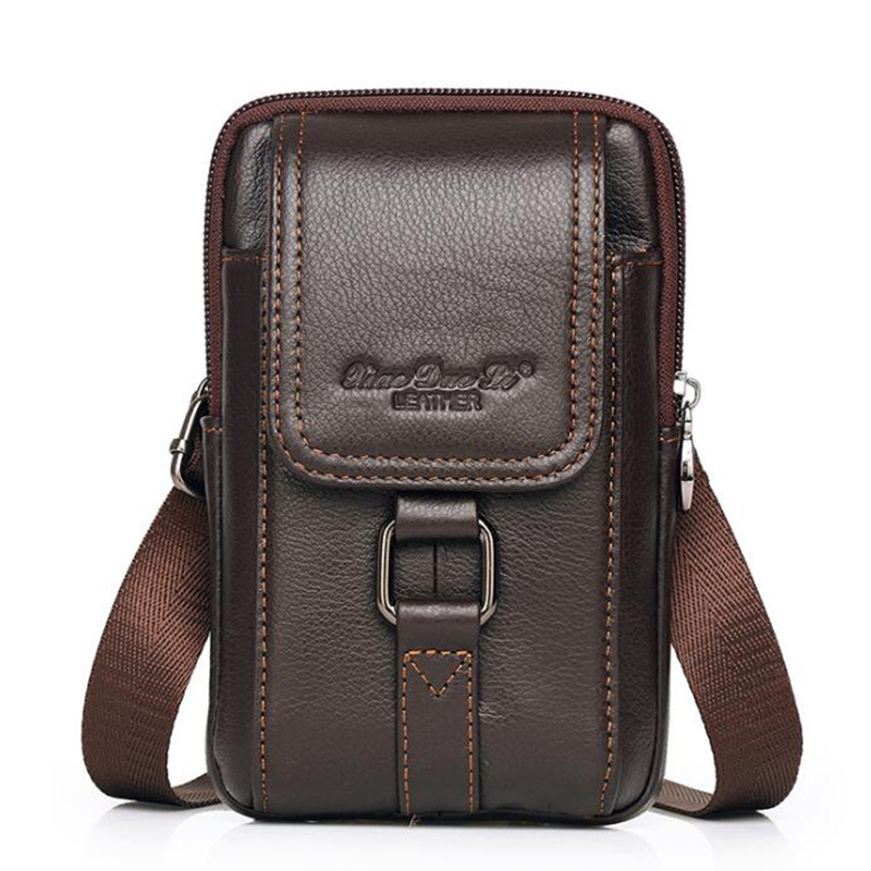 Leatherwork Belt - Heren Mobiele/Mobiele Telefoon Case Taille Fanny
