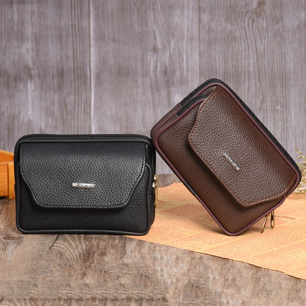 Leatherwork Belt - Casual PU lederen heuptas voor heren,