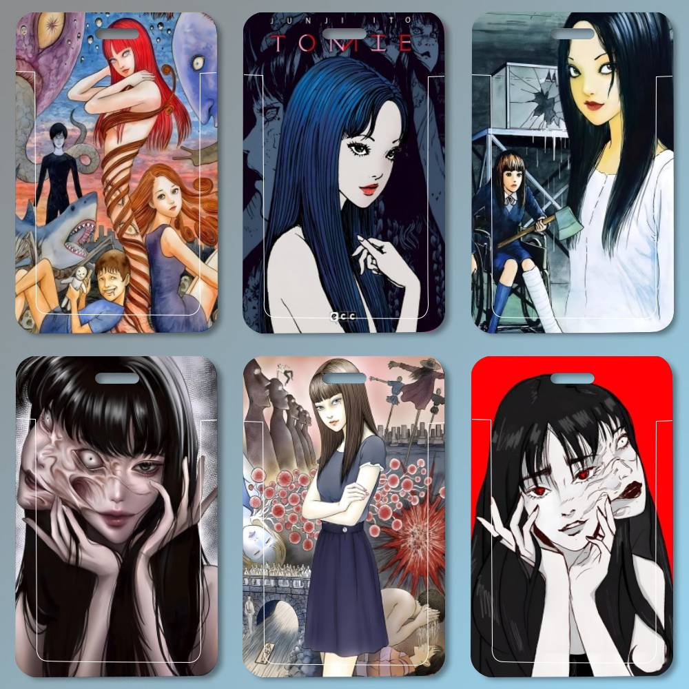 Leatherworking Classic - Junji Ito Tomie Retro ID-kaarthouder Lanyard