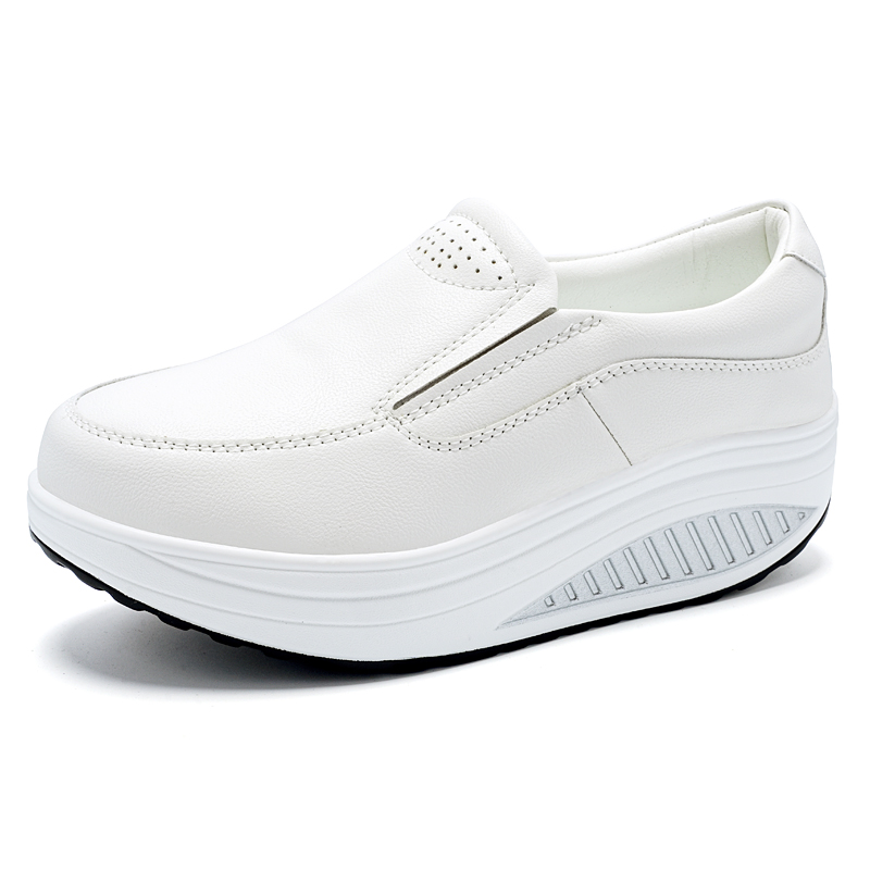 Leather Work Flats Women - Damesschoenen Lente Echt leer Zachte buitenzool