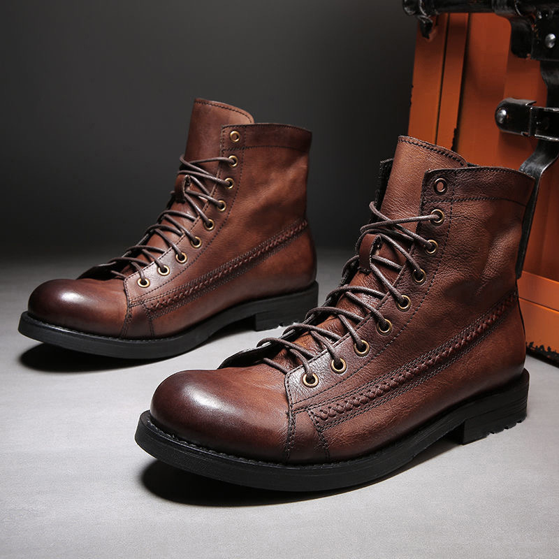 Leatherworking Classic - Heren enkellaarzen klassiek handgemaakt leer 2026