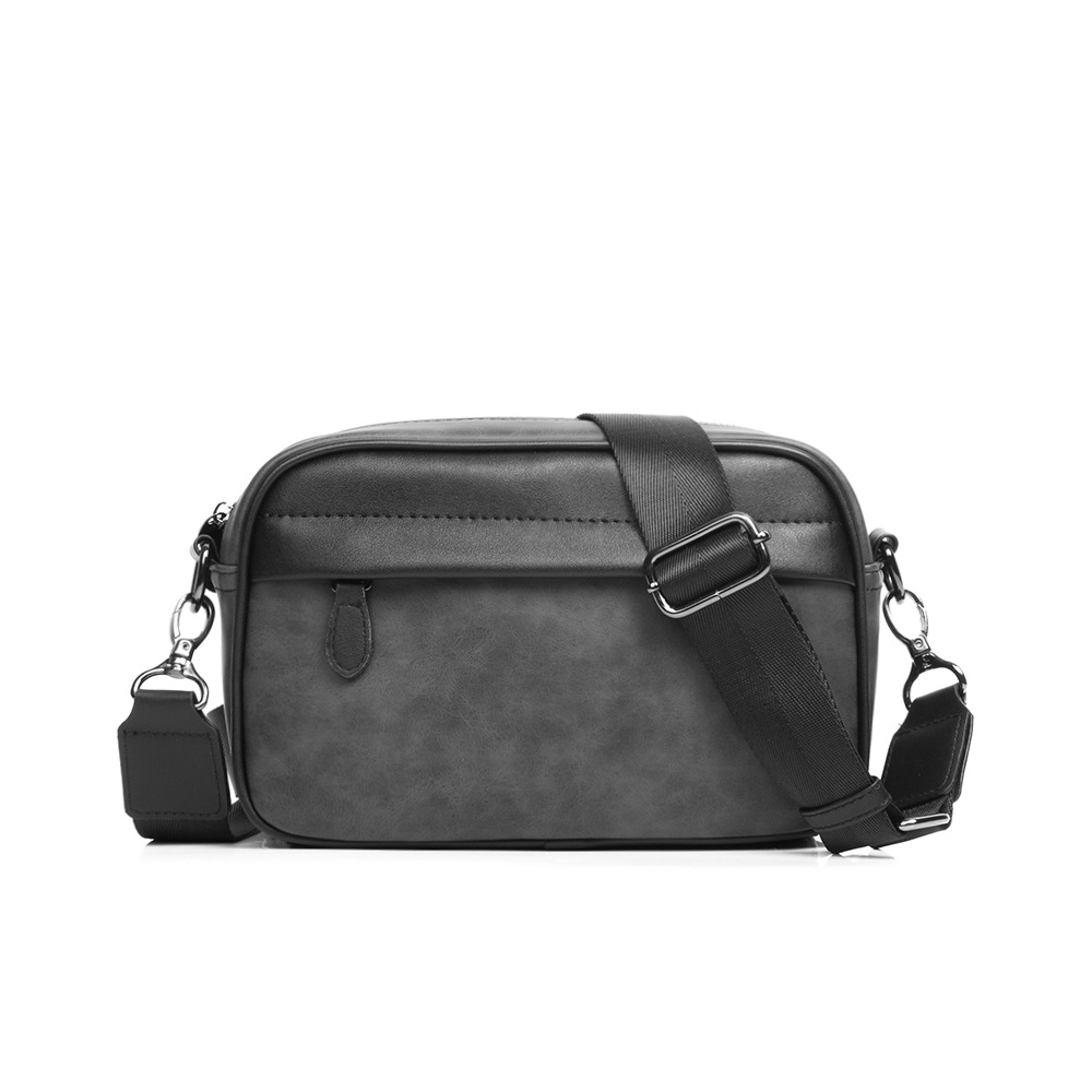 Leatherworking Classic - Heren Klassiek Patroon Business Sling Tassen