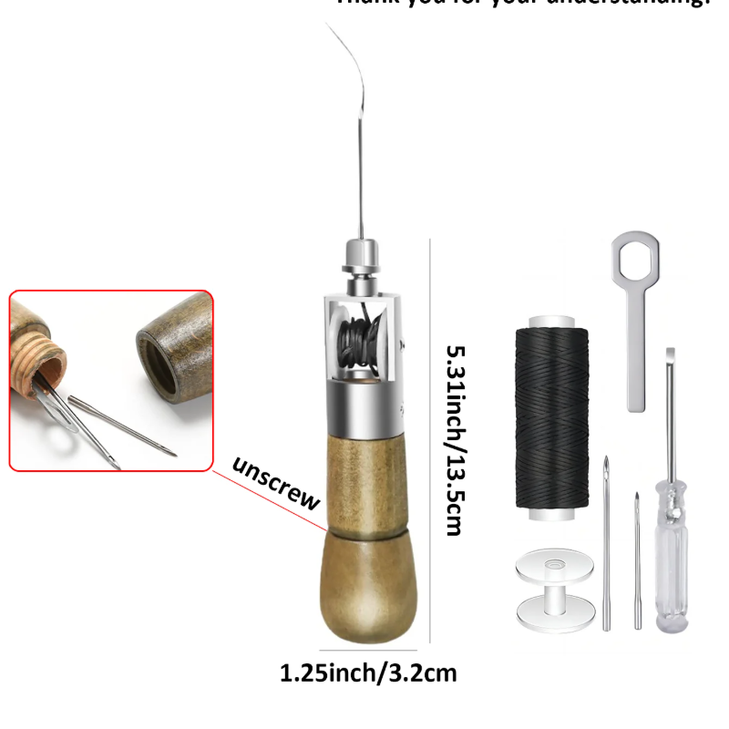 Professionele lederen naaiset, - Leatherwork Tool Kit recensie en prijs