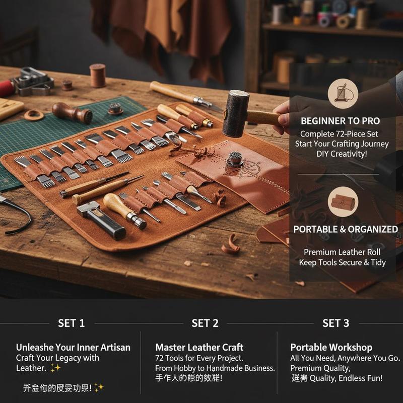 72 stuks lederen knutselbenodi - Leather Workshop recensie en prijs