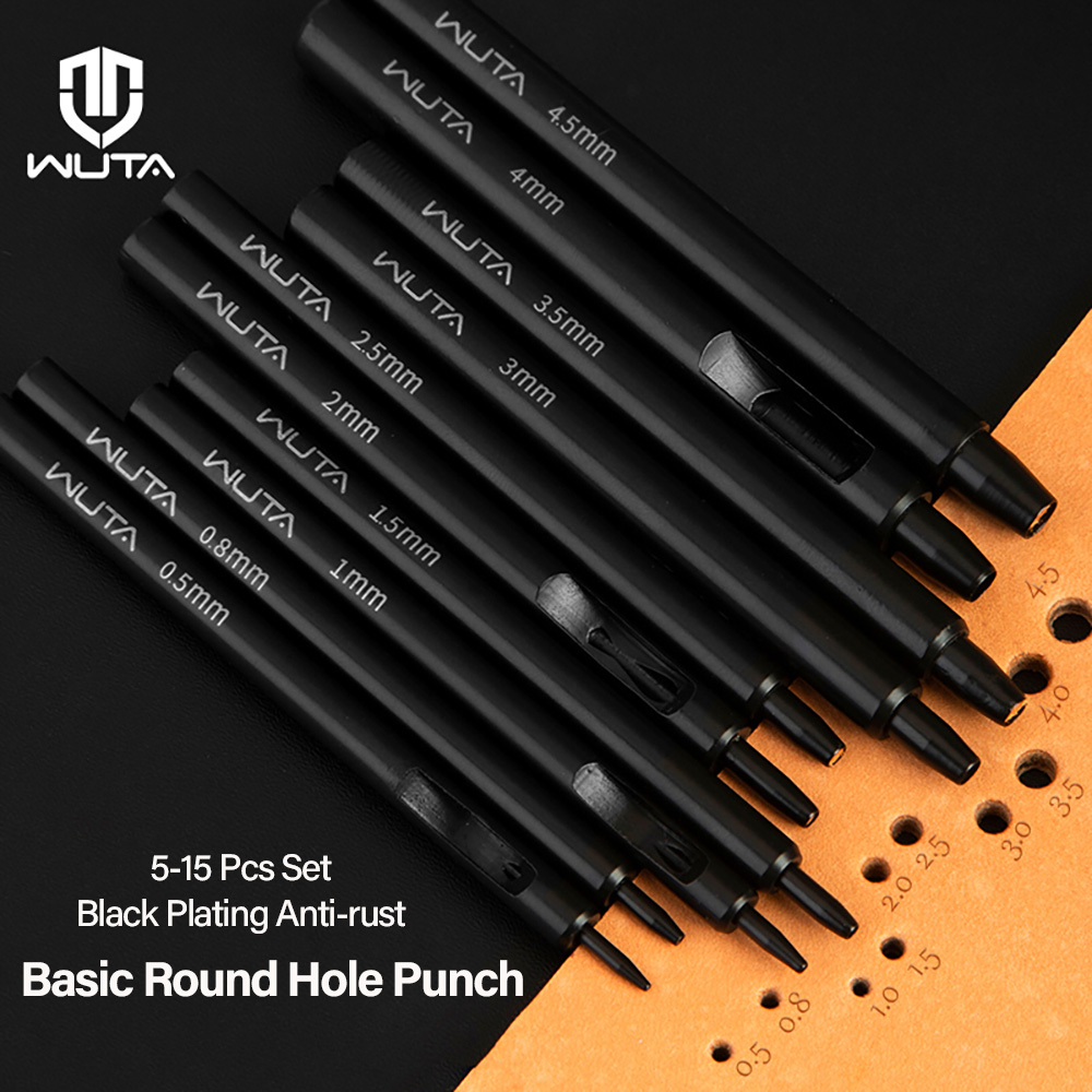 WUTA 5-15 Stuks Basis Zwarte A - Leatherwork Hole Punch recensie en prijs