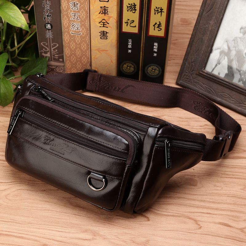 Mannen Taille Fanny Tassen Sli - Leatherwork Belt recensie en prijs