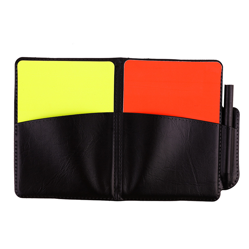 Scheidsrechter rode en gele ka - Leather Workshop recensie en prijs