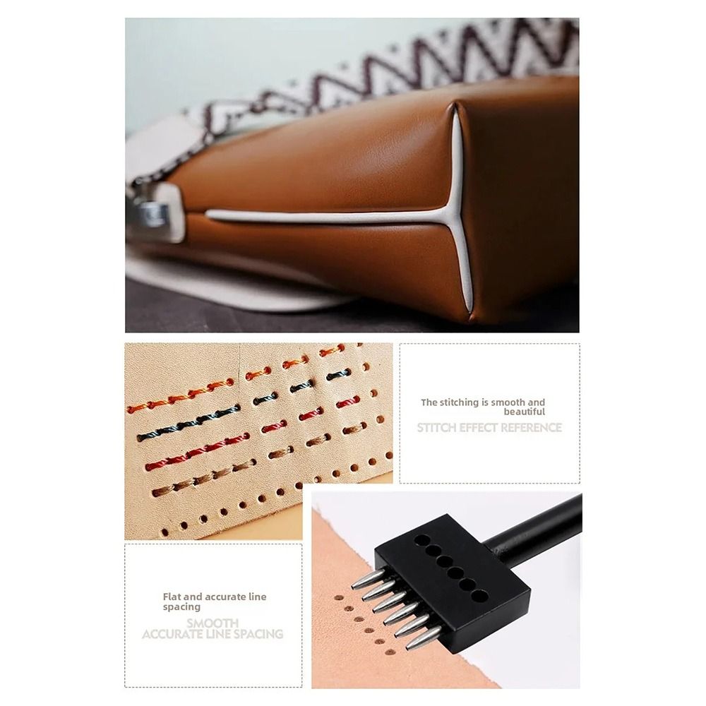 1 Stuks 2/4/6 Tands Lederpons  - Leatherwork Hole Punch recensie en prijs