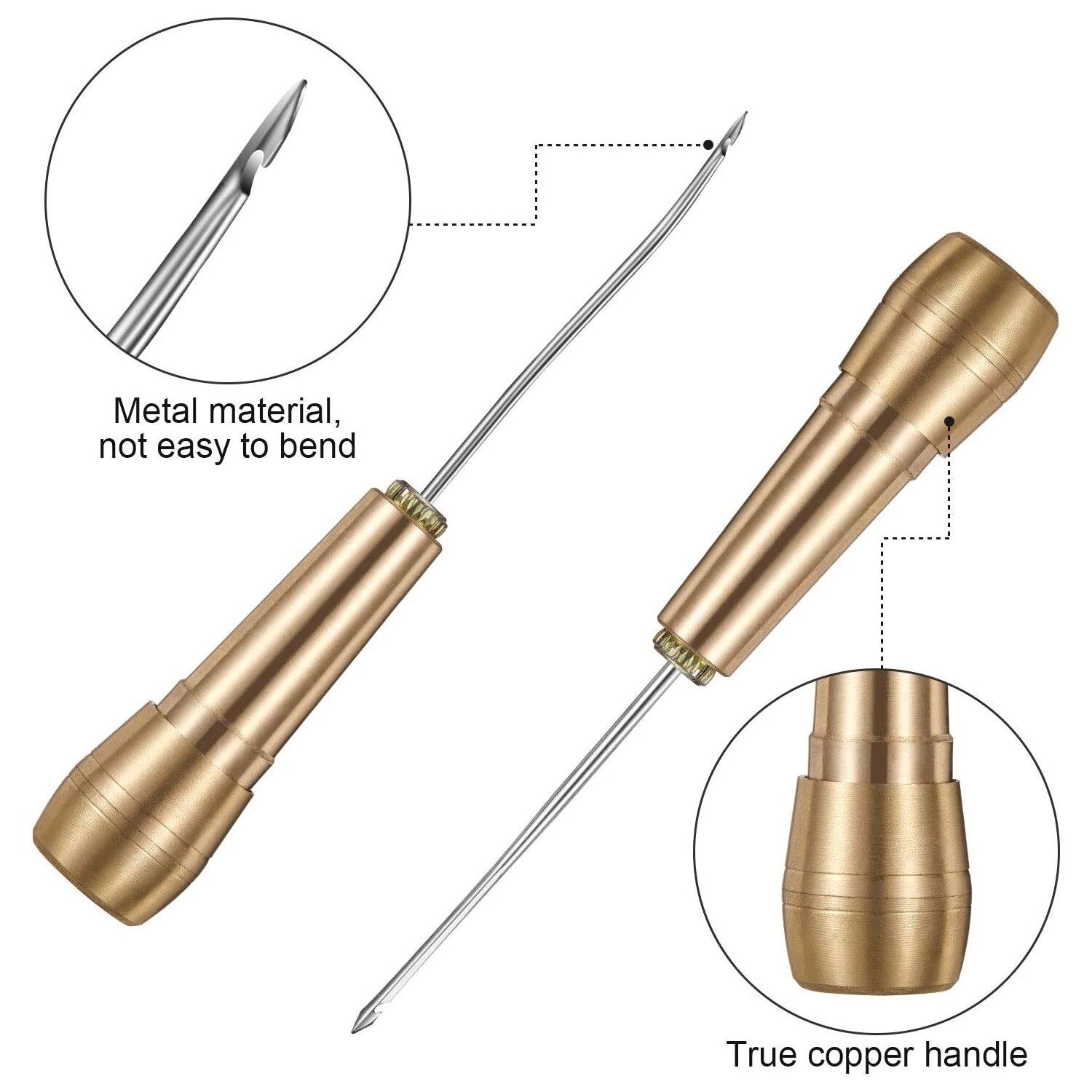 Lederen naaiset DIY lederen na - Leatherwork Tool Kit recensie en prijs