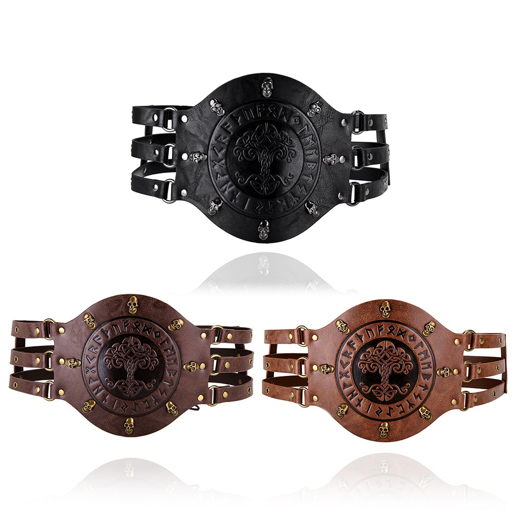 Middeleeuwse brede korsetriem, - Leatherwork Belt recensie en prijs