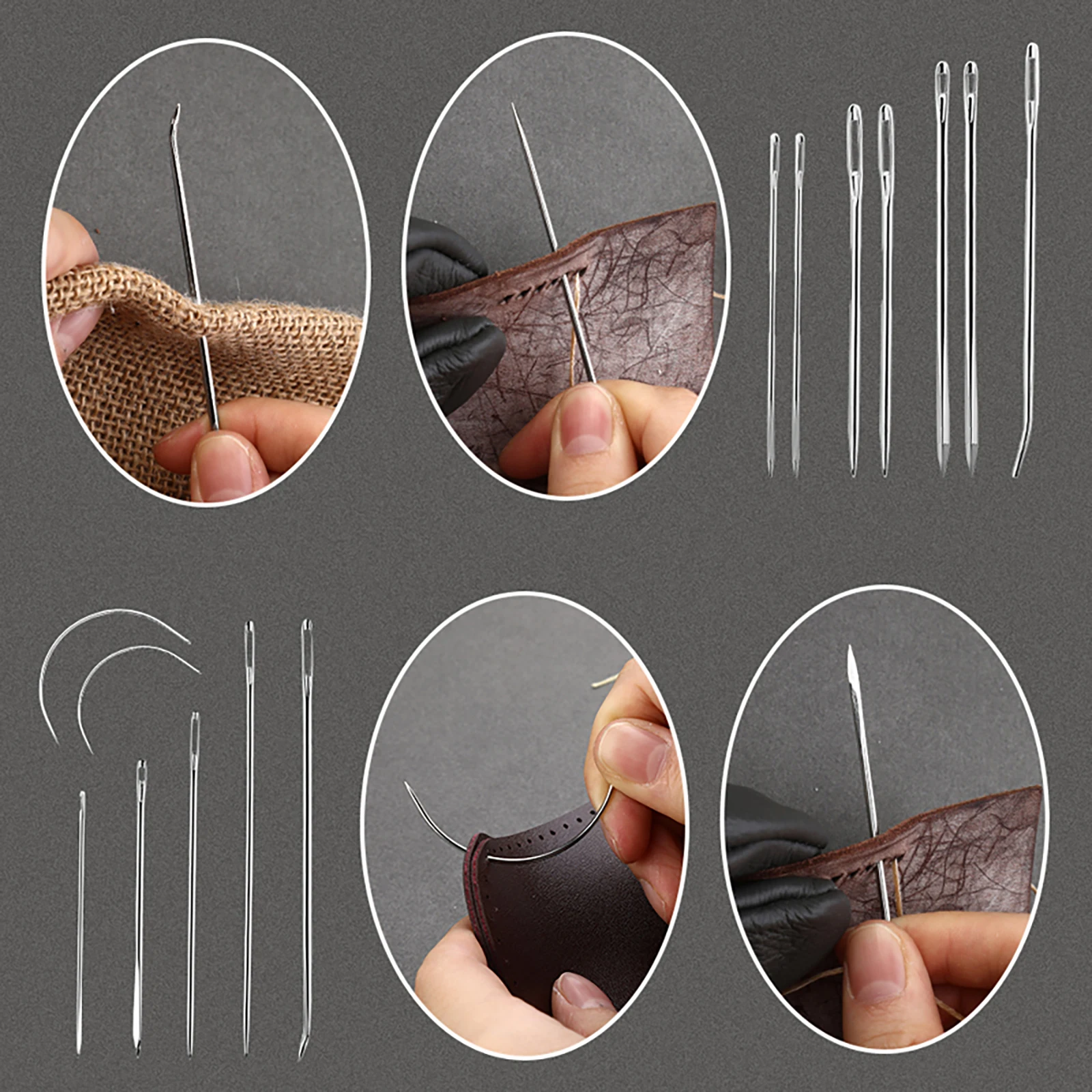 Oranje lederen naaiset, bekled - Leatherwork Tool Kit recensie en prijs