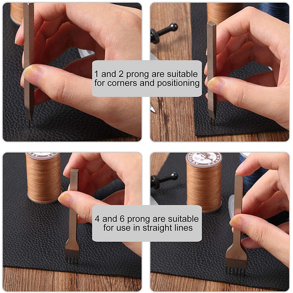 Lederen beitelset, Prong Diamo - Wing Divider Stitch recensie en prijs