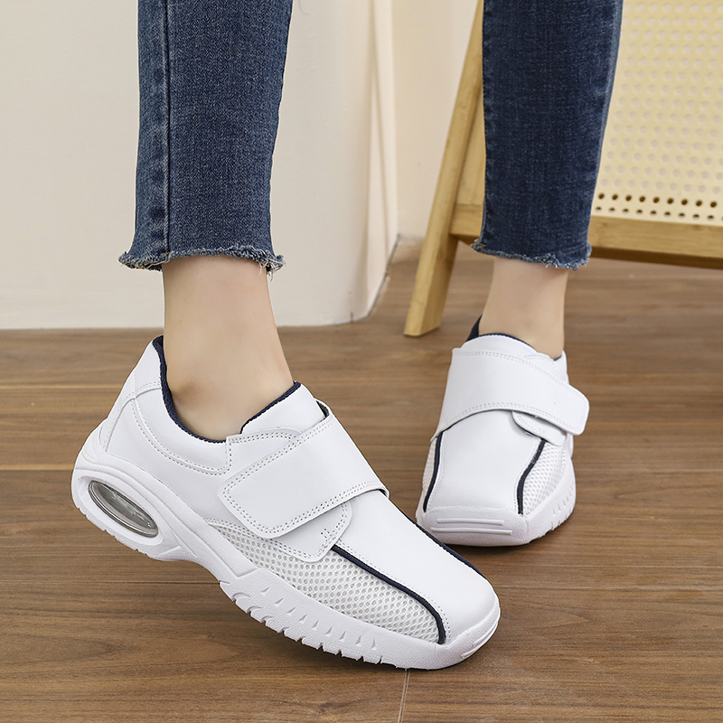 Professionele zuiver witte ver - Leather Work Flats Women recensie en prijs