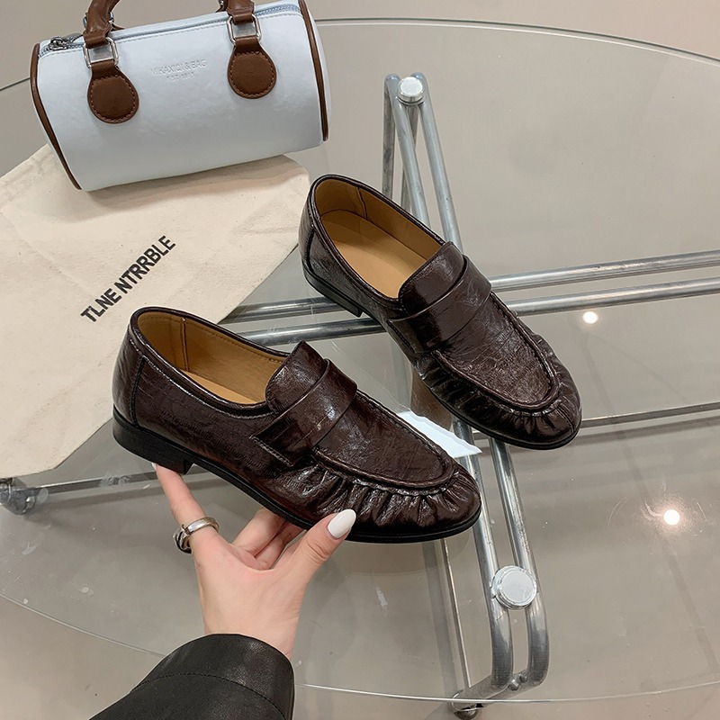 Grote maten dames luxe loafers - Leather Work Flats Women recensie en prijs