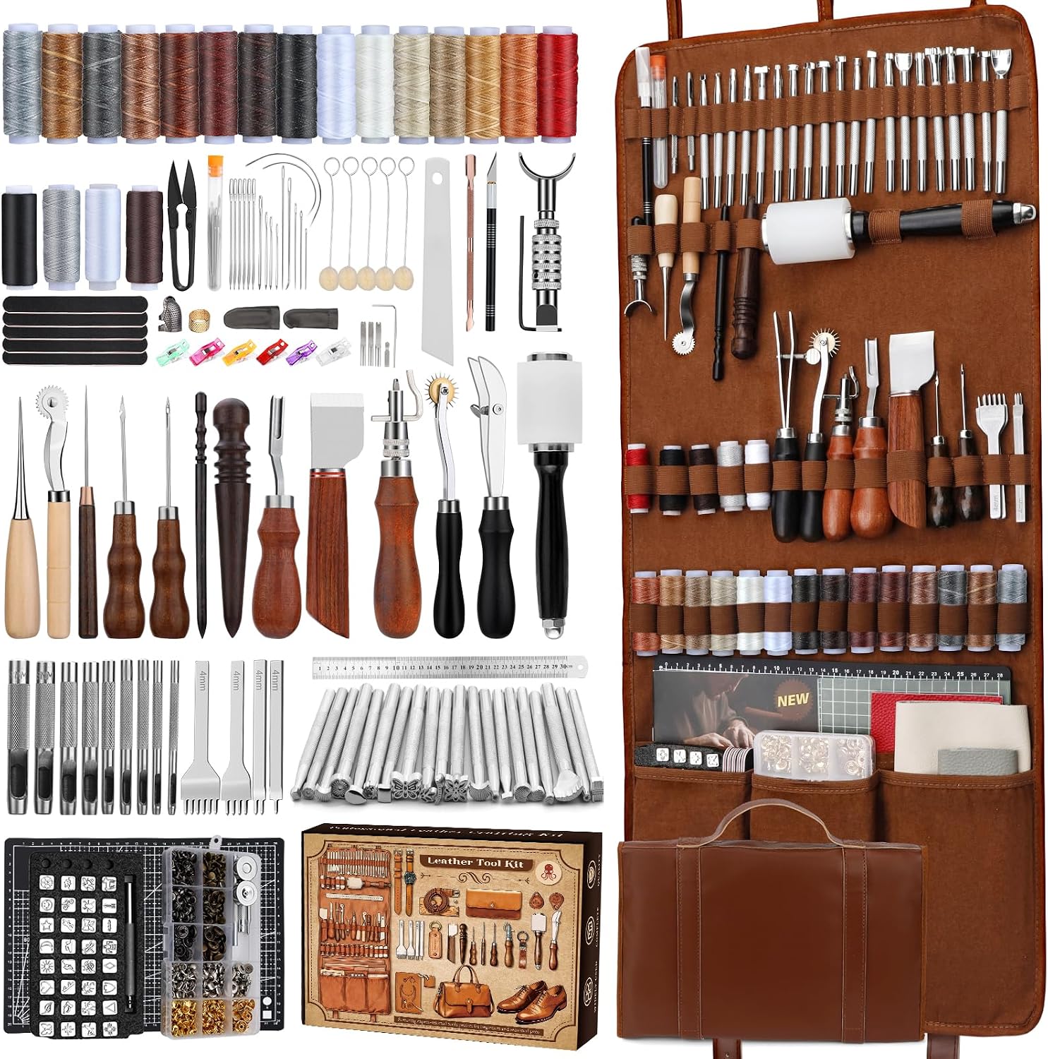 Lederbewerkingsset, lederbewer - Leatherwork Tool Kit recensie en prijs
