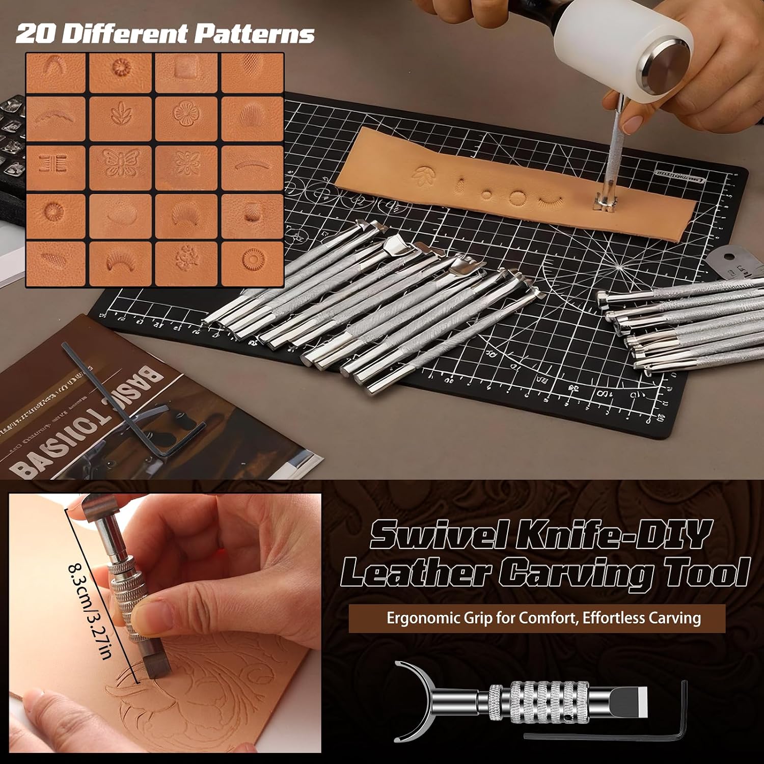 Lederbewerkingsset, lederbewer - Leatherwork Tool Kit recensie en prijs
