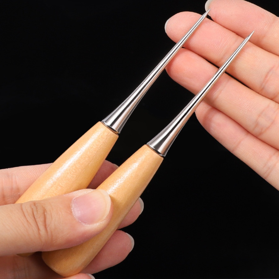 2 stuks lederen handnaaigereed - Leatherwork Hole Punch recensie en prijs