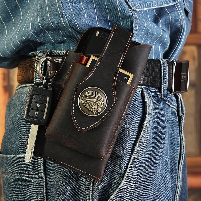 Heren lederen heuptas Mobiele  - Leatherwork Belt recensie en prijs