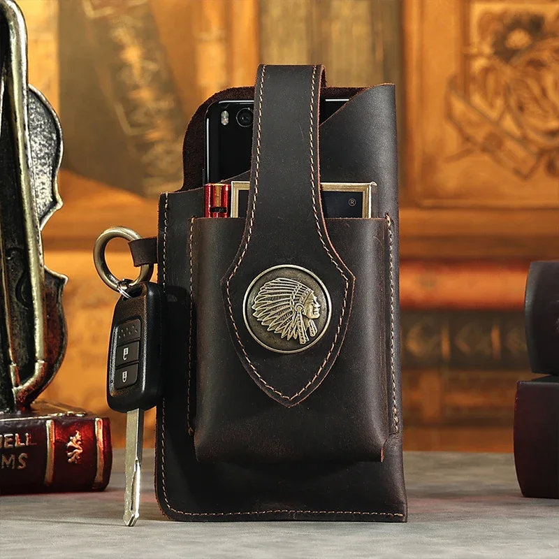 Heren lederen heuptas Mobiele  - Leatherwork Belt recensie en prijs
