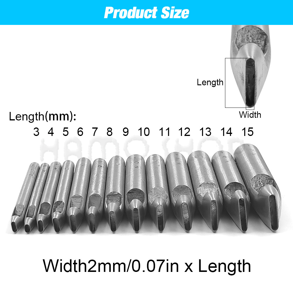 2mm/3mm brede lederen ovale vo - Leatherwork Hole Punch recensie en prijs