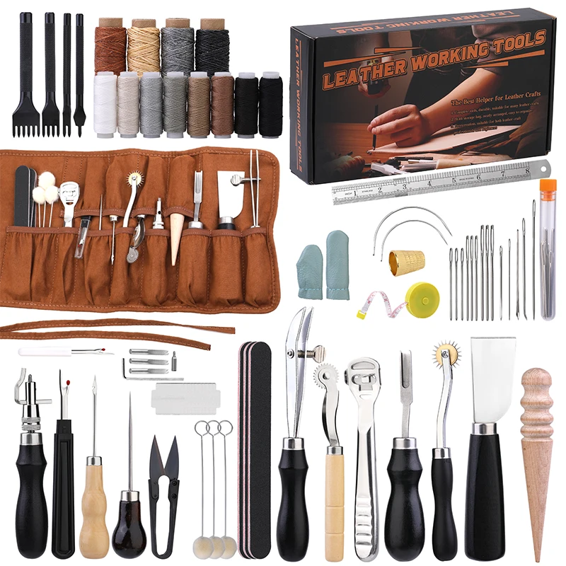 KRABALL Professionele Leather  - Leatherwork Tool Kit recensie en prijs