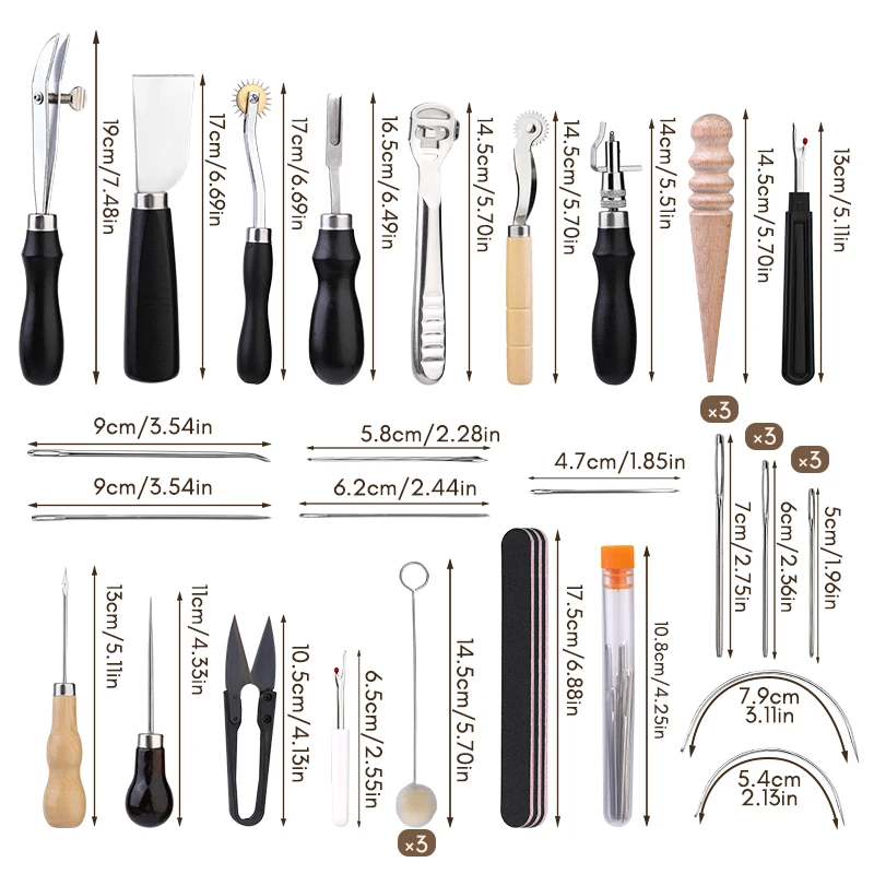 KRABALL Professionele Leather  - Leatherwork Tool Kit recensie en prijs